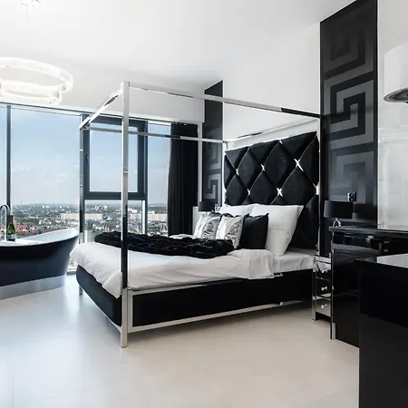 Goldstar Apartament- Wanna Z Widokiem, 18 Pietro, Hanza Tower Apartamento