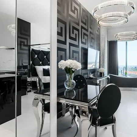 Goldstar Apartament- Wanna Z Widokiem, 18 Pietro, Hanza Tower Apartamento *