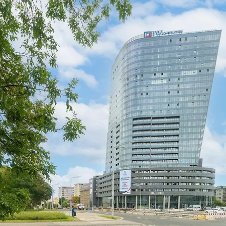 Goldstar Apartament- Wanna Z Widokiem, 18 Pietro, Hanza Tower Apartamento Estetino